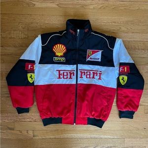 Formula 1 Ferrari Racing Jacket Men’s F1 Embroidered Retro Y2k Unisex